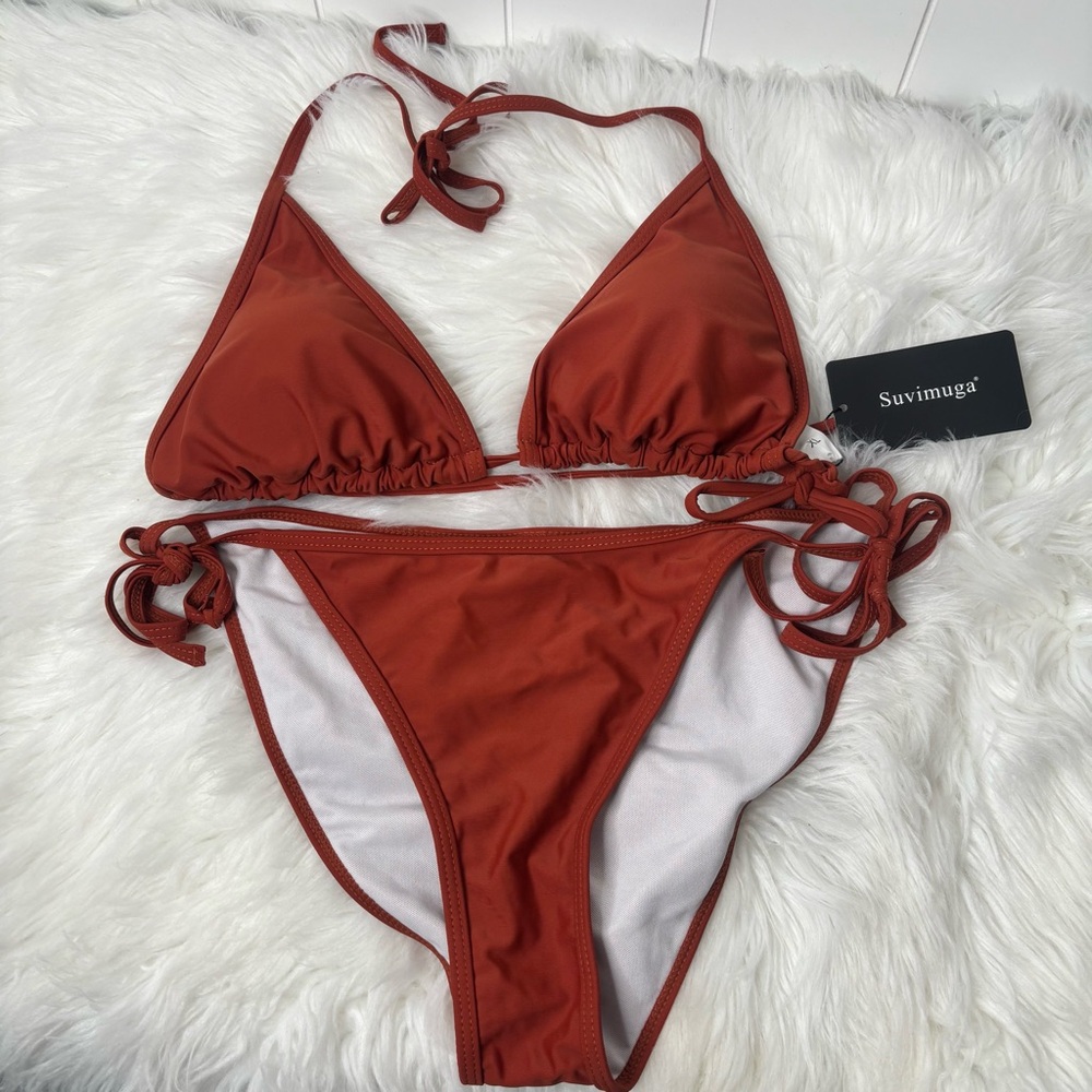 NWT suvimuga bikini size XL burnt orange